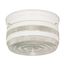 2 Light 8" Flush Mount Medium Crystal / White Drum White Finish (Pack of 3)