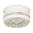 2 Light 10" Flush Mount Large Crystal / White Drum White Finish (Pack of 2)