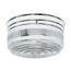 2 Light 10" Flush Mount Large Crystal / White Drum Polished Chrome Finish (Pack of 2)