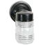 1 Light 6" Porch Wall Mason Jar w/Clear Glass Black Finish (Pack of 2)