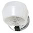 1 Light 5" Vanity w/ White Crystal Bottom Shade & Conv Outlet Polished Chrome Finish (Pack of 2)