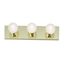 3 Light 18" Vanity Strip Polished Brass Finish