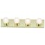 4 Light 24" Vanity Strip Polished Brass Finish (Pack of 2)
