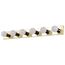 6 Light 36" Vanity Strip Polished Brass Finish
