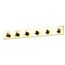 6 Light 36" Vanity Strip Polished Brass Finish