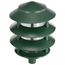 Pagoda Garden Fixture Small Hood 1 light 3 Tier Green Finish