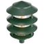 Pagoda Garden Fixture Small Hood 1 light 3 Tier Green Finish