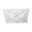 2 Light 12" Ceiling Fixture Square Floral / w/ Pull Chain White Finish