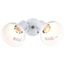 2 Light 15" Flood Light Exterior PAR38 w/ Adjustable Swivel White Finish