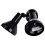 2 Light 15" Flood Light Exterior PAR38 w/ Adjustable Swivel Black Finish