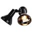 2 Light 15" Flood Light Exterior PAR38 w/ Adjustable Swivel Black Finish