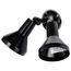 2 Light 15" Flood Light Exterior PAR38 w/ Adjustable Swivel Black Finish