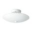 2 Light 12" Ceiling Fixture White Round White Finish