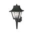 1 Light 18" Wall Lantern Mansard Lantern w/ Textured Acrylic Panels Black Finish