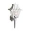 1 Light 18" Wall Lantern Mansard Lantern w/ Textured Acrylic Panels White Finish