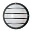 1 Light 10" Round Cage Wall Fixture Polysynthetic Body & Lens Black Finish
