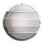 1 Light 10" Round Cage Wall Fixture Polysynthetic Body & Lens White Finish