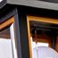 1 Light 13" Coach Post Top Lantern w/ Finial Beveled Acrylic Panels Black Finish