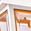 1 Light 13" Coach Post Top Lantern w/ Finial Beveled Acrylic Panels White Finish