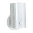 1 Light 7" Vanity w/ White "U" Channel Glass w/ Switch White Finish