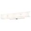 4 Light 24" Vanity w/ White "U" Channel Glass w/ Convenience Outlet White Finish (Pack of 2)