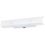 4 Light 24" Vanity w/ White "U" Channel Glass w/ Convenience Outlet White Finish (Pack of 2)