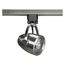 1 Light LED 12W Track Head Pinch back shape Brushed Nickel 24 Deg. Beam