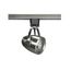 1 Light LED 12W Track Head Pinch back shape Brushed Nickel 36 Deg. Beam