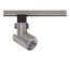 1 Light LED 12W Track Head Barrel Brushed Nickel 24 Deg. Beam