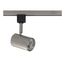 1 Light LED 12W Track Head Small Cylinder Brushed Nickel 24 Deg. Beam