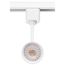10 Watt LED Commercial Track Head White Cylinder 24 Degree Beam Angle