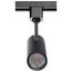 10 Watt LED Commercial Track Head Black Cylinder 24 Degree Beam Angle