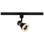12 Watt LED Cinch Track Head 3000K Matte Black and Brushed Brass Finish