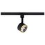 12 Watt LED Track Head Round 3000K Matte Black and Brushed Brass Finish
