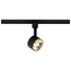 12 Watt LED Track Head Round 3000K Matte Black and Brushed Brass Finish
