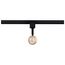 12 Watt LED Small Cylindrical Track Head 3000K Matte Black and Brushed Brass Finish