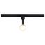 12 Watt LED Small Cylindrical Track Head 3000K Matte Black and Brushed Brass Finish