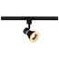 12 Watt LED Cinch Track Head 3000K Matte Black and Brushed Brass Finish