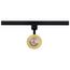 12 Watt LED Cinch Track Head 3000K Matte Black and Brushed Brass Finish
