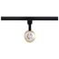 12 Watt LED Track Head Round 3000K Matte Black and Brushed Brass Finish