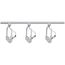 3 Light PAR30 Gimbal Ring Track Kit 4 foot Track White