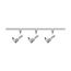 3 Light R30 Step Cylinder Track Kit 4 foot Track White