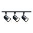 3 Light R30 Bullet Cylinder Track Kit 4 foot Track Black