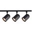 3 Light R30 Bullet Cylinder Track Kit 4 foot Track Black