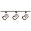 3 Light R30 Bullet Cylinder Track Kit 4 foot Track Brushed Nickel
