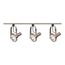 3 Light PAR30 Gimbal Ring Track Kit 4 foot Track Brushed Nickel