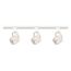 3 Light MR16 Square Track Kit 4 foot Track Line Voltage White