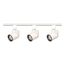 3 Light MR16 Round Back Track Kit 4 foot Track Line Voltage White