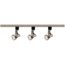 3 Light MR16 Gimbal Ring Track Kit 4 foot Track Line Voltage Brushed Nickel