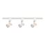 3 Light MR16 Gimbal Ring Track Kit 4 foot Track Line Voltage White